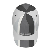 Load image into Gallery viewer, Ancestors Filipino White Logo, Flag &amp; Grey , White  Curved Brim Baseball Cap (AOP)
