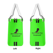 Load image into Gallery viewer, DCYG  Black Red Bottoms &amp; Neon Green Multiple Sizes Upgraded Luxury Women PU Leather Handbag
