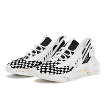 Load image into Gallery viewer, DON'T DX4 White Logo Black Stripes &amp; White Air Max React Sneakers - l
