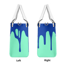 Load image into Gallery viewer, DRIP Blue Logo &amp; Turquoise  Multiple Sizes Upgraded Luxury Women PU Leather Handbag
