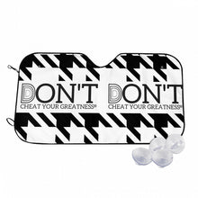 Load image into Gallery viewer, DCYG DON'T  Black Logo ,Black, White  Design &amp; White Car Windshield Sunshade (multi-size)
