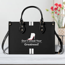 Load image into Gallery viewer, DCYG White Red Bottoms &amp; Black Multiple Sizes Upgraded Luxury Women PU Leather Handbag
