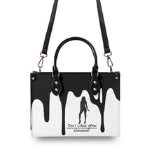 Load image into Gallery viewer, DRIP SF Black Logo &amp; White Multiple Sizes Upgraded Luxury Women PU Leather Handbag
