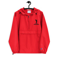 DCYG Male Golfers Embroidered Black  Logo Champion Packable Jacket