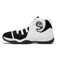 Load image into Gallery viewer, SWAN Black, White Logo &amp;  Black, White  High Top Air Retro Sneakers - White
