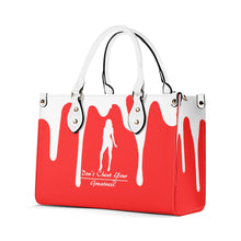 Load image into Gallery viewer, DRIP SF White Logo &amp; Red Multiple Sizes Upgraded Luxury Women PU Leather Handbag
