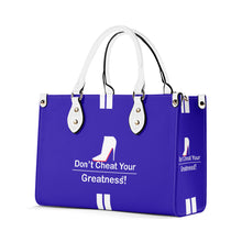 Load image into Gallery viewer, DCYG Navy  Blue &amp; White Multiple Sizes Upgraded Luxury Women PU Leather Handbag
