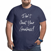 Load image into Gallery viewer, DCYG White Curdsive Logo Men's Plus Size T-shirt
