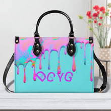 Load image into Gallery viewer, DRIP Pink,Turquoise &amp; Turquoise Multiple Sizes Upgraded Luxury Women PU Leather Handbag
