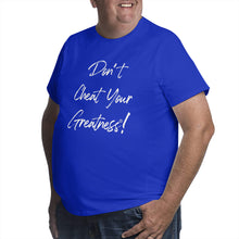 Load image into Gallery viewer, DCYG White Curdsive Logo Men's Plus Size T-shirt
