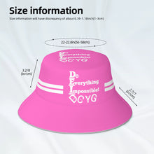 Load image into Gallery viewer, DCYG DEI 24 White &amp; Pink  Bucket Hat
