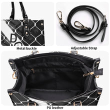 Load image into Gallery viewer, 45 Dgr Black Logo &amp; Black Screen Multiple Sizes Upgraded Luxury Women PU Leather Handbag
