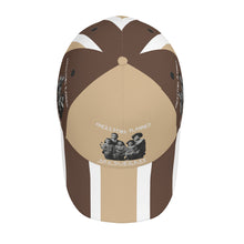 Load image into Gallery viewer, Ancestors Family, Black, White Logo &amp; Brown, Tan ,White Curved Brim Baseball Cap (AOP)
