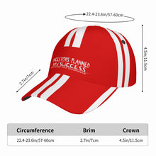 Load image into Gallery viewer, Ancestors Black, White Logo, Stripes, Curved Brim Baseball Cap (AOP)
