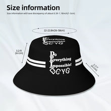 Load image into Gallery viewer, DCYG 24 DEI White &amp; Black Bucket Hat
