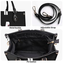 Load image into Gallery viewer, DCYG White Red Bottoms &amp; Black Multiple Sizes Upgraded Luxury Women PU Leather Handbag
