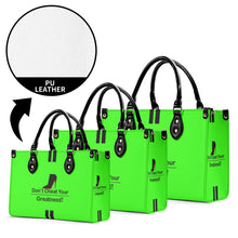 Load image into Gallery viewer, DCYG  Black Red Bottoms &amp; Neon Green Multiple Sizes Upgraded Luxury Women PU Leather Handbag
