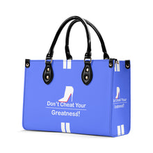 Load image into Gallery viewer, DCYG White Red Bottoms &amp; Royal Blue Multiple Sizes Upgraded Luxury Women PU Leather Handbag
