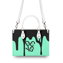 Load image into Gallery viewer, DRIP Black &amp; Mint Green Multiple Sizes Upgraded Luxury Women PU Leather Handbag
