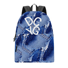 Load image into Gallery viewer, DCYG  White Logo &amp; Denium Cotton Backpack
