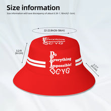 Load image into Gallery viewer, DCYG DEI 24 White &amp; Red Bucket Hat
