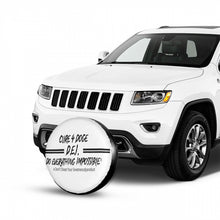 Load image into Gallery viewer, Cure 4 Doge Black Logo, Stripes &amp; White C82 Tire cover
