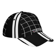 Ancestors Filipino White Logo, Netting & Black  Curved Brim Baseball Cap (AOP)