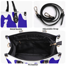 Load image into Gallery viewer, DRIP SF White Logo &amp; Purple Multiple Sizes Upgraded Luxury Women PU Leather Handbag
