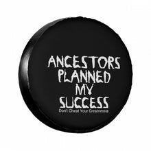 Load image into Gallery viewer, Ancestors Black, White Logo &amp; Black Tire cover
