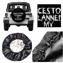 Load image into Gallery viewer, Ancestors Black, White Logo &amp; Black Tire cover
