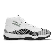 Load image into Gallery viewer, Ancestors Native, Black Logo, High Top Air Retro Sneakers - White
