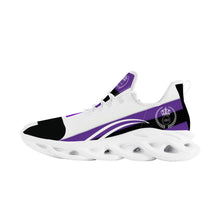 Load image into Gallery viewer, Royal 38 DDZ White Logo &amp; Purple, Black White Control Sneaker - White
