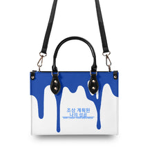 Load image into Gallery viewer, Ancestors  Korean,Blue Logo &amp;;Multiple Sizes Upgraded Luxury Women PU Leather Handbag
