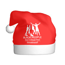 Load image into Gallery viewer, DCYG Black People  Adult Plush Christmas Hat
