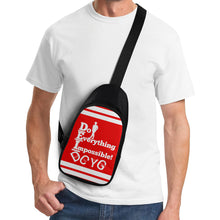 Load image into Gallery viewer, DEI ,DCYG White logo ,Stripes &amp; Red Chest Bag
