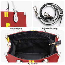 Load image into Gallery viewer, DCYG Yellow Red Bottoms &amp; Red Multiple Sizes Upgraded Luxury Women PU Leather Handbag
