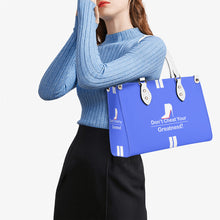 Load image into Gallery viewer, DCYG White Red Bottoms &amp; Royal Blue Multiple Sizes Upgraded Luxury Women PU Leather Handbag
