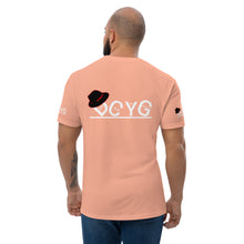 Load image into Gallery viewer, DCYG Black Fadora &amp; White Logo Short Sleeve T-shirt
