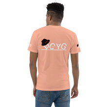 Load image into Gallery viewer, DCYG Black Fadora &amp; White Logo Short Sleeve T-shirt
