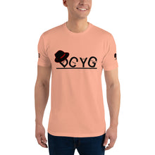 Load image into Gallery viewer, DCYG Black Fadora &amp; Black logo Short Sleeve T-shirt
