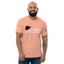 Load image into Gallery viewer, DCYG Black Fadora &amp; White Logo Short Sleeve T-shirt
