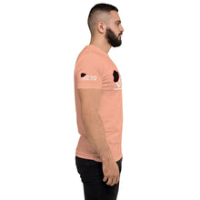 Load image into Gallery viewer, DCYG Black Fadora &amp; White Logo Short Sleeve T-shirt
