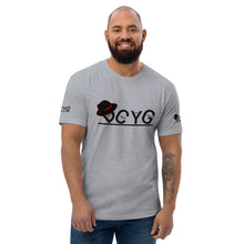 Load image into Gallery viewer, DCYG Black Fadora &amp; Black logo Short Sleeve T-shirt
