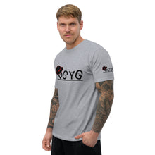 Load image into Gallery viewer, DCYG Black Fadora &amp; Black logo Short Sleeve T-shirt
