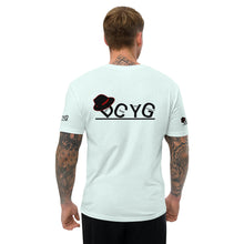 Load image into Gallery viewer, DCYG Black Fadora &amp; Black logo Short Sleeve T-shirt
