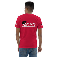 Load image into Gallery viewer, DCYG Black Fadora &amp; White Logo Short Sleeve T-shirt
