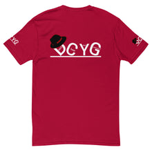 Load image into Gallery viewer, DCYG Black Fadora &amp; White Logo Short Sleeve T-shirt
