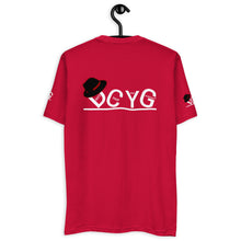 Load image into Gallery viewer, DCYG Black Fadora &amp; White Logo Short Sleeve T-shirt
