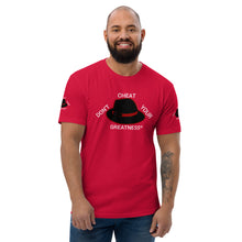 Load image into Gallery viewer, DCYG Black, Red Fedora Short Sleeve T-shirt

