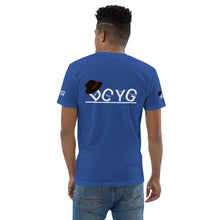 Load image into Gallery viewer, DCYG Black Fadora &amp; White Logo Short Sleeve T-shirt
